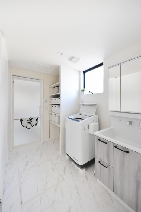 洗面脱衣室の動線が楽なお客様邸をご紹介します♪郡山市Ｆ様邸