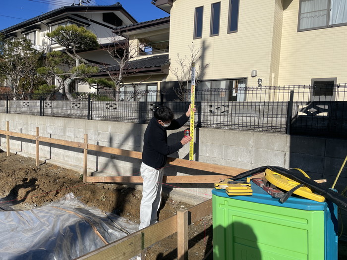 丁張検査を行いました！　新築注文住宅I様邸　郡山市鶴見坦