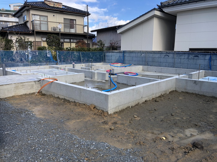 給水の先行配管とは？？　新築注文住宅Y様邸　郡山市安積北井