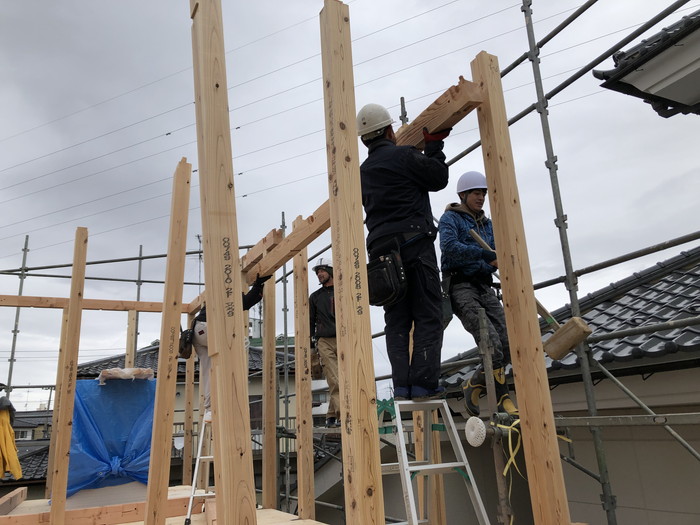 上棟おめでとうございます！郡山市安積町　新築注文住宅　Y様邸です。
