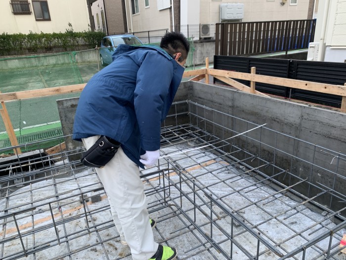 配筋検査を行いました！！　郡山市鶴見坦　新築注文住宅I様邸