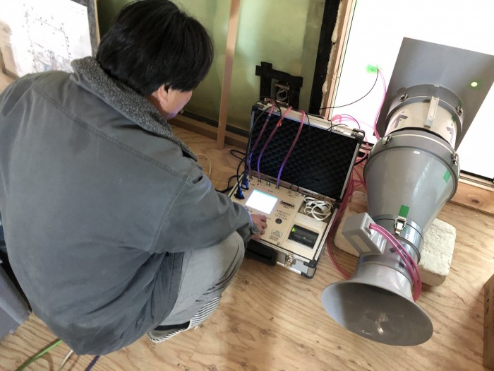 気密検査を行いました(*^^*)　須賀川市岩渕　新築注文住宅I様邸