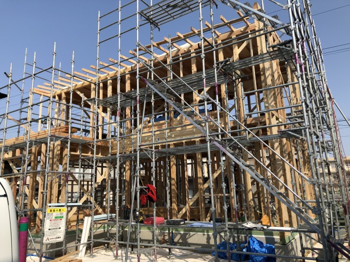 上棟おめでとうございます(*^^*)　郡山市大槻町　新築注文住宅N様邸