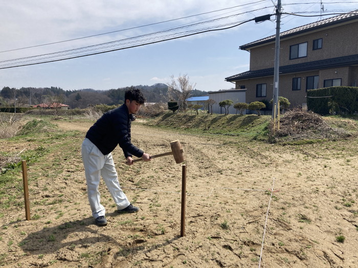 地鎮祭を行う前の準備をしてきました！田村市船引町　新築注文住宅　O様邸です。