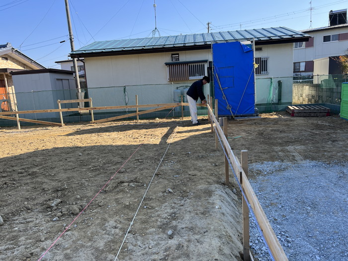 着工おめでとうございます！郡山市大槻町　新築注文住宅　H様邸です。