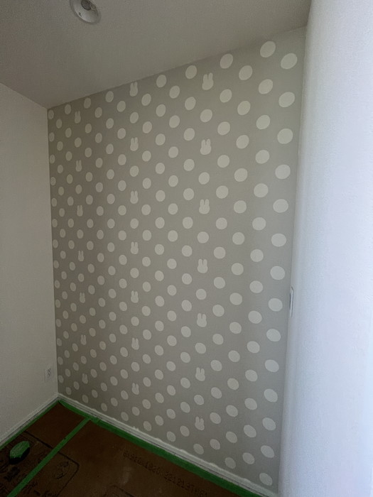 クロス(壁紙)の施工が進んでいます(^^)/　郡山市安積北井　新築注文住宅Y様邸