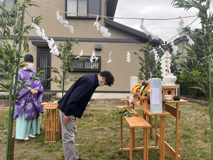 はじめての地鎮祭参加！「玉串奉奠」って読めますか？　郡山市O様邸　新築注文住宅
