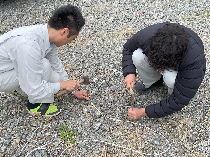 地縄張りを行いました！郡山市小原田　M様邸