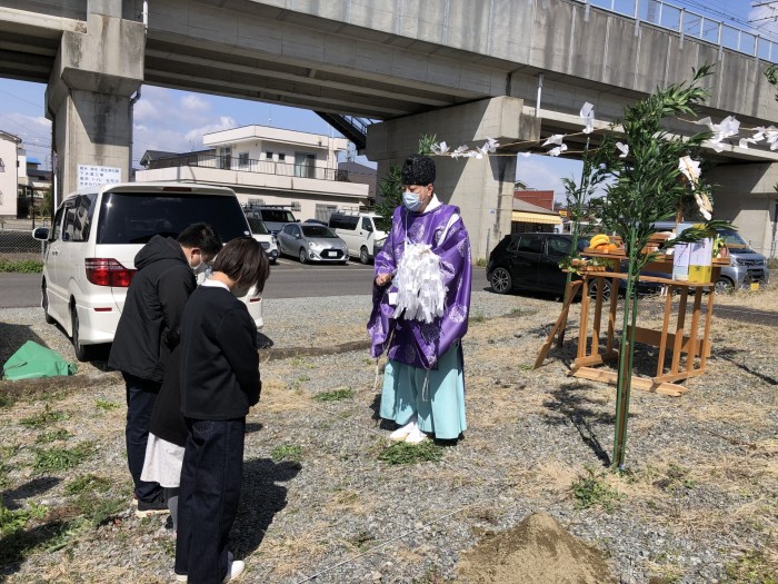 地鎮祭を執り行いました！　新築注文住宅M様邸　郡山市小原田