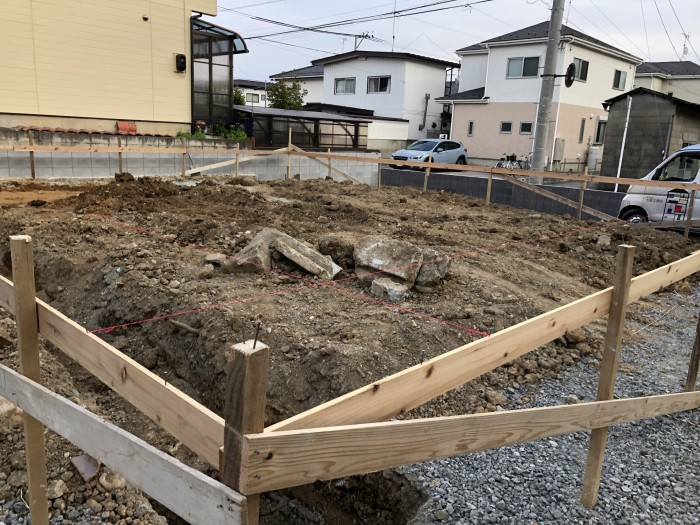 丁張検査を行いました！新築注文住宅M様邸　郡山市小原田