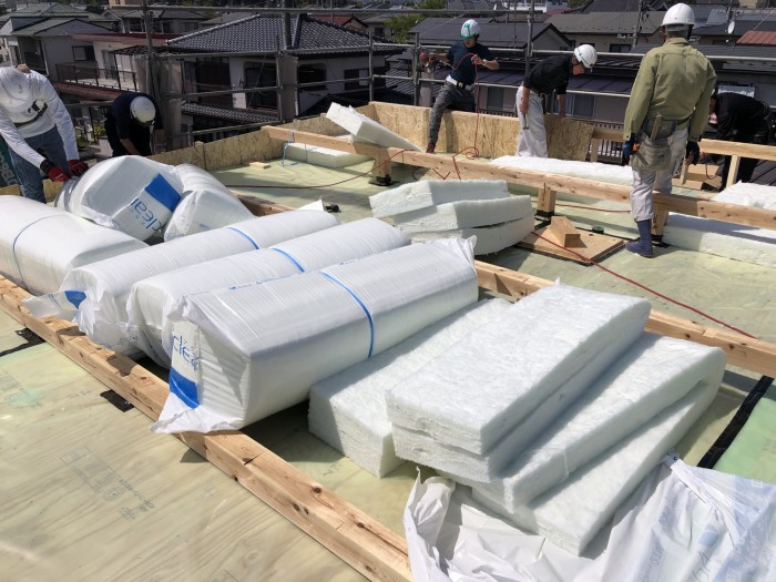 高断熱施工を行いました(‘◇’)ゞ　郡山市大槻町 新築注文住宅 H様邸