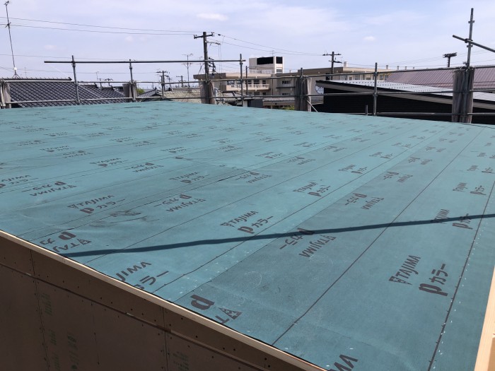ルーフィングの施工をしました！　新築注文住宅　郡山市大槻町H様邸