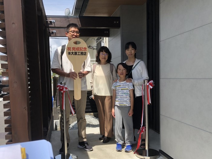 お引き渡し式を行いました(^^)/　郡山市鶴見坦　新築注文住宅I様邸