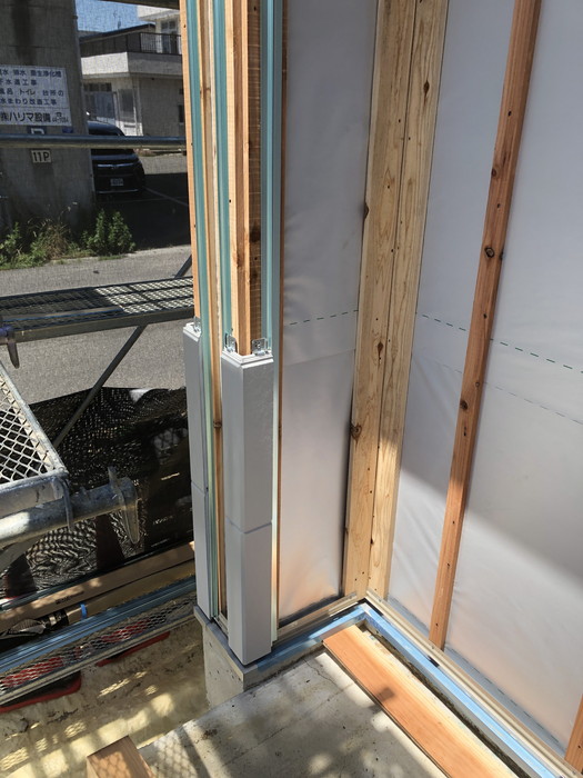 カッコいい外壁を張る準備をしています！郡山市小原田　新築注文住宅　M様邸です。