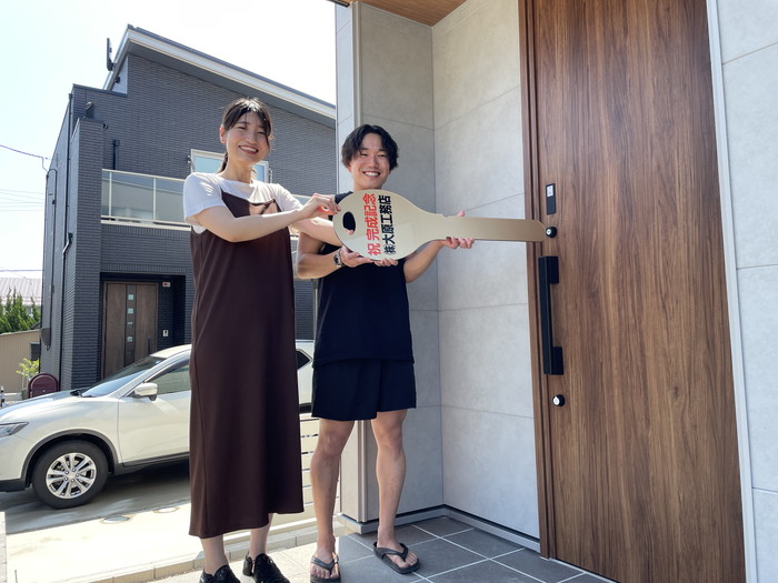 お引渡し式を行いました！おめでとうございます！郡山市大槻町　新築注文住宅　H様邸です。