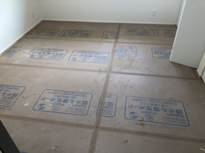 養生はがしを行いました！　郡山市小原田　新築注文住宅M様邸