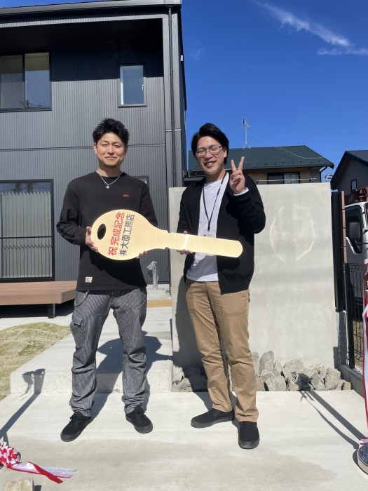 初めての引き渡し式に行ってきました！！　郡山市田村町　O様邸