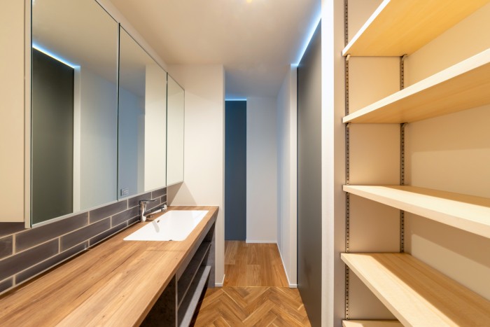 お洒落な洗面をご紹介します！！　郡山市安積町　新築注文住宅