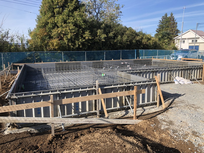 基礎の立ち上がりの型枠が完成しました!新築注文住宅 鏡石町 H様邸です。