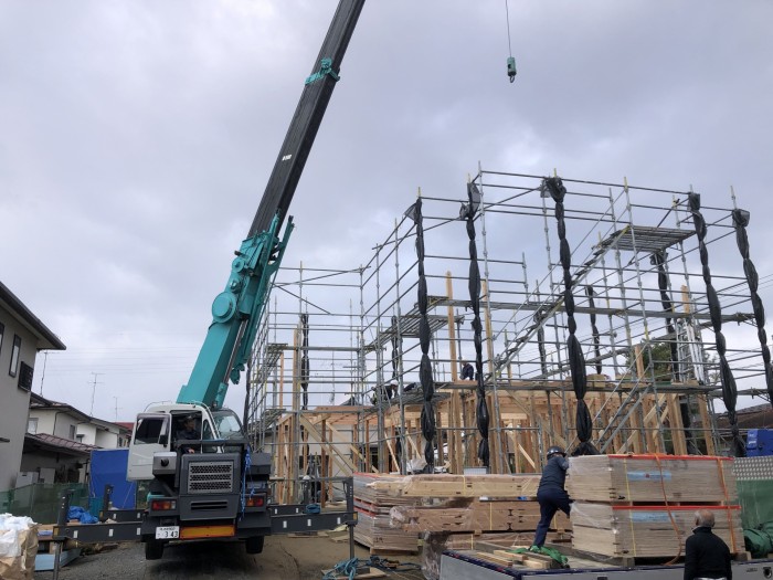 上棟おめでとうございます!郡山市安積町 新築注文住宅 K様邸です。