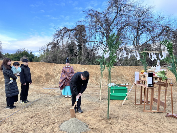地鎮祭執り行いました！おめでとうございます！郡山市西田町　新築注文住宅I様邸