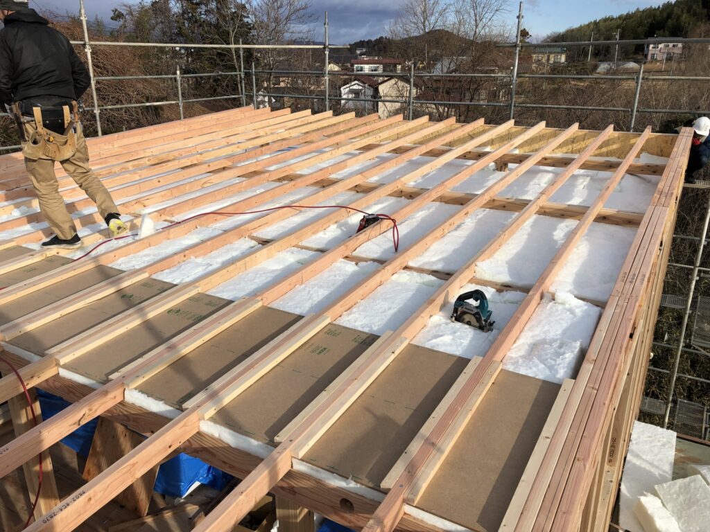 上棟おめでとうございます！　本宮市高木　新築注文住宅K様邸