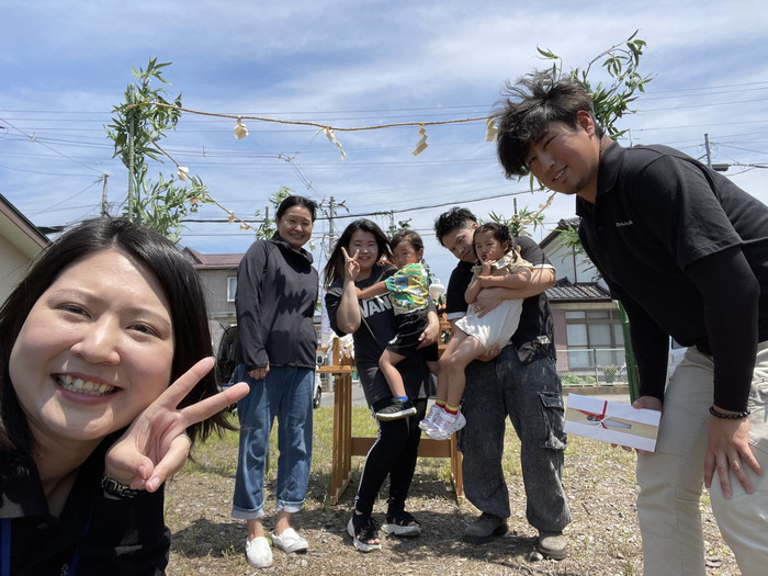 地鎮祭を執り行いました。郡山市安積町　新築注文住宅　S様邸です！