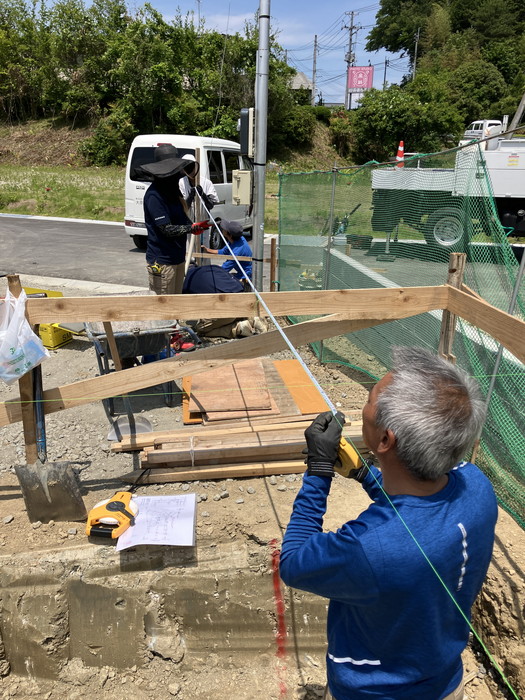 着工おめでとうございます。石川郡石川町　新築注文住宅　H様邸です。