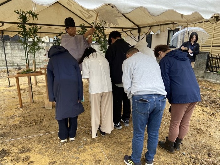 地鎮祭を執り行いました！郡山市安積町　新築注文住宅　G様邸です。