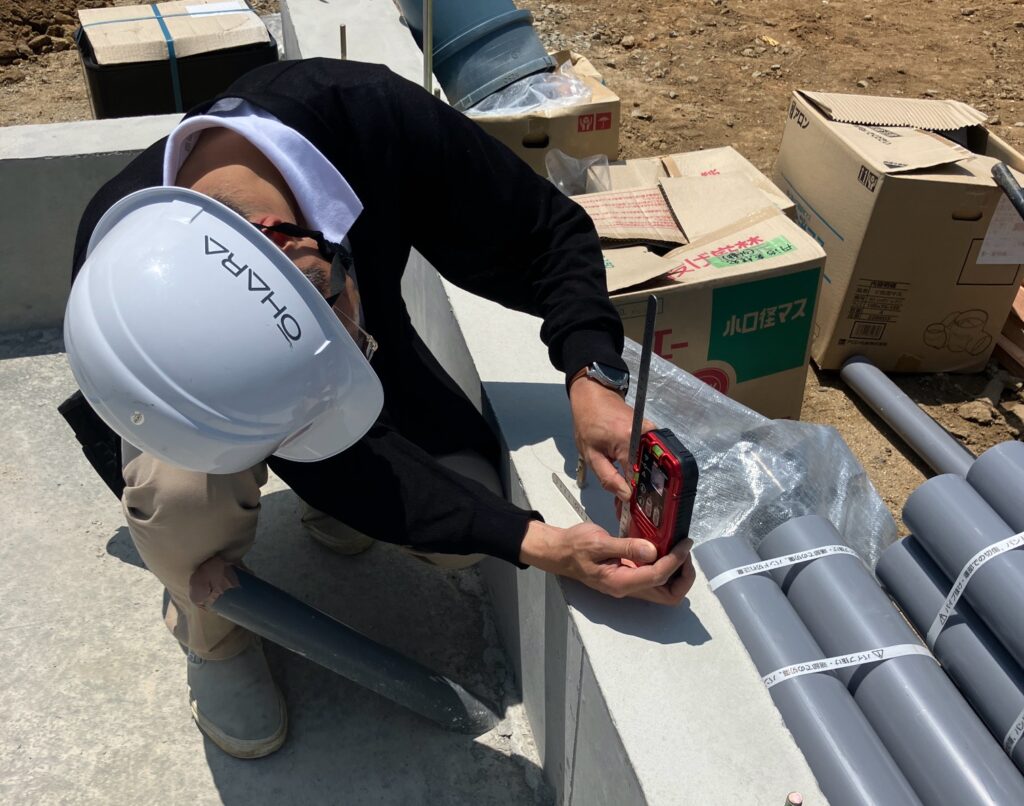 基礎工事完了検査を行いました！郡山市亀田T様邸