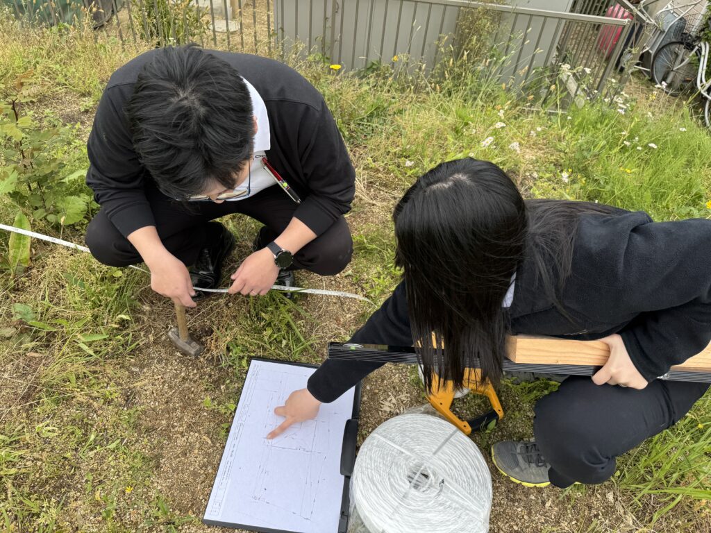 地縄張りを行いました！新築注文住宅　郡山市