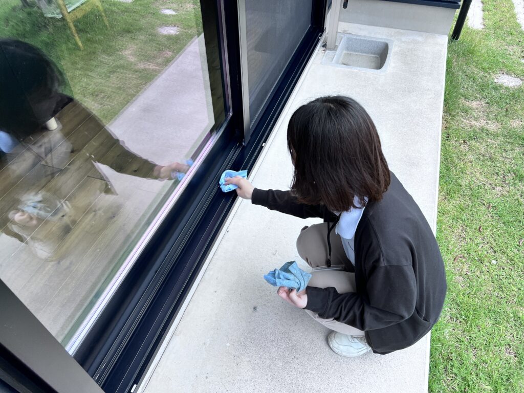 モデルハウス「ライフボックス」の掃除に行ってきました！！　郡山市安積町