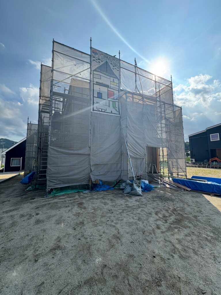 外壁を貼る前の状態について、お見せします！新築注文住宅　O様邸　田村市船引町
