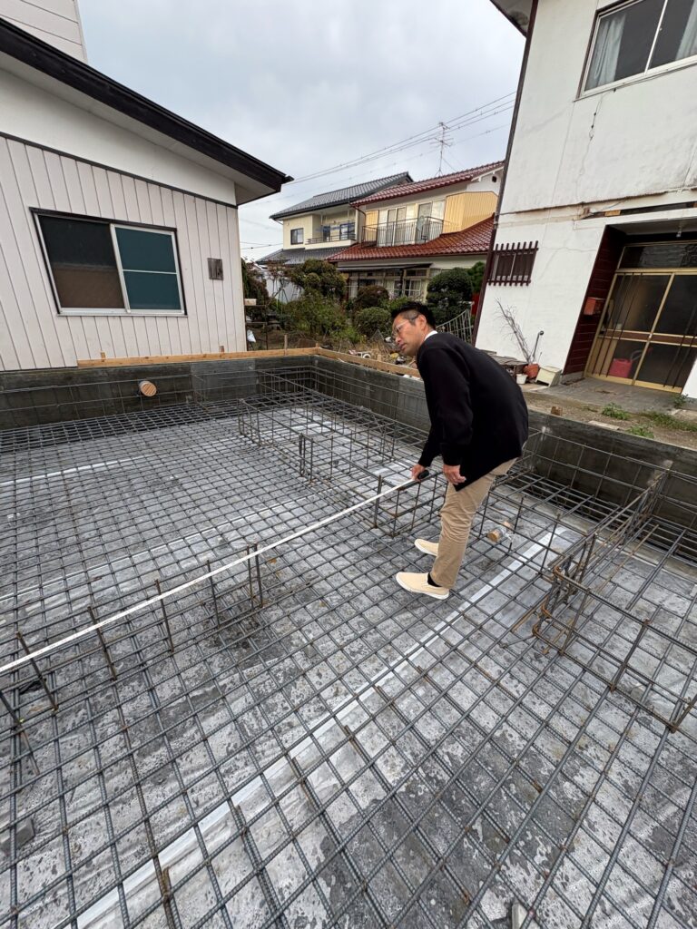 配筋検査の様子お届けします! 岩瀬郡 鏡石町 K様邸