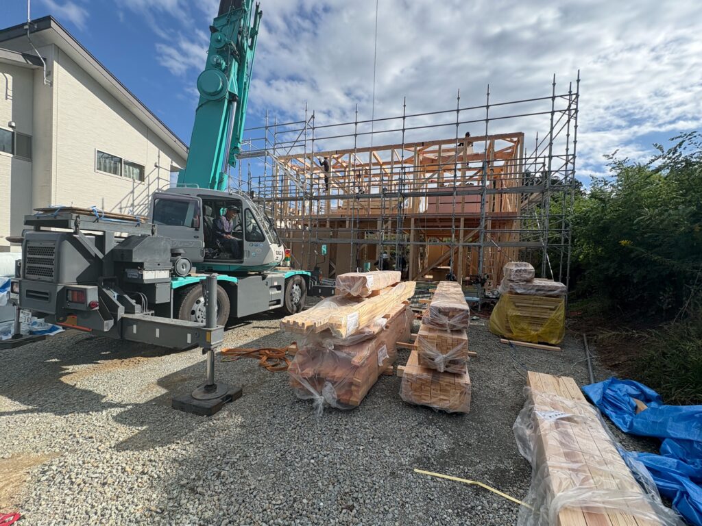 上棟おめでとうございます!岩瀬郡天栄村 新築注文住宅 Y様邸です。