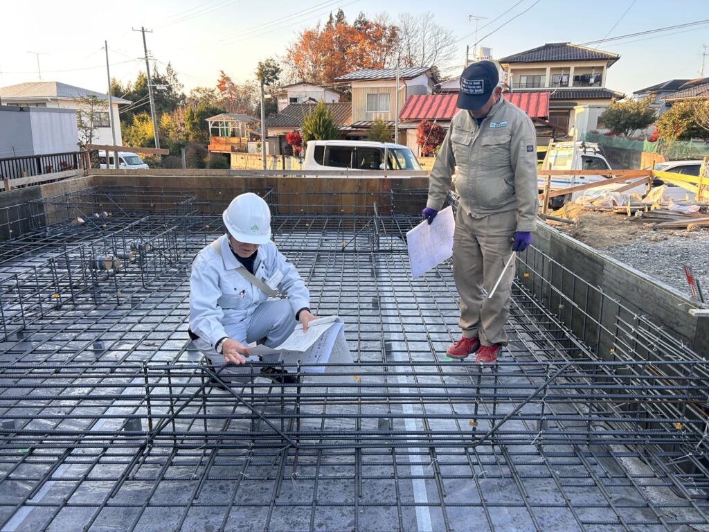配筋検査を行いました！内容についてご紹介します！須賀川市北上町　新築注文住宅O様邸