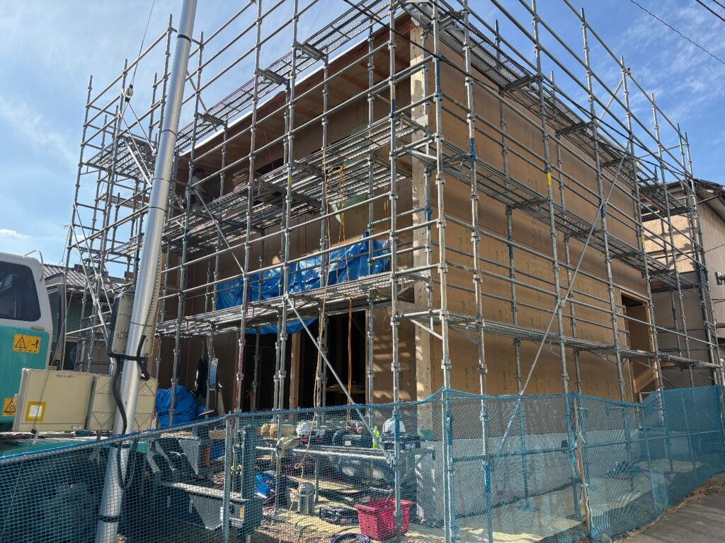 郡山市昭和町　新築注文住宅　H様邸　建て方に行ってきました！