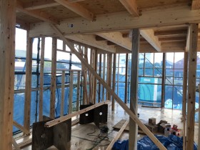 上棟後の写真です。|郡山市 新築住宅 大原工務店のブログ
