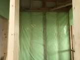 ライフボックスに取り付けられた防湿気密シートです。| 郡山市 新築住宅 大原工務店のブログ