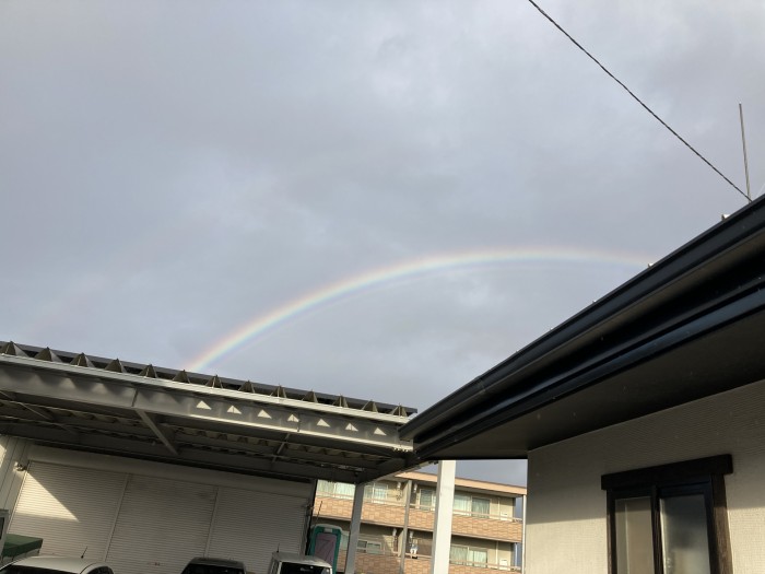 綺麗な虹が出てました！郡山市安積町| 郡山市 新築住宅 大原工務店のブログ