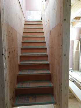 新築の階段です。|郡山市 新築住宅 大原工務店のブログ