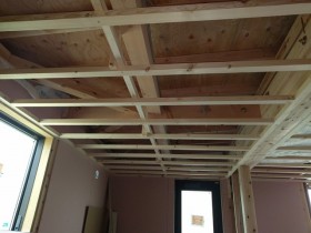 新築の天井組みです。|郡山市 新築住宅 大原工務店のブログ