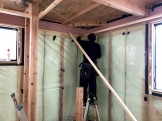 壁の石膏ボードを施工していきます。須賀川市森宿| 郡山市 新築住宅 大原工務店のブログ