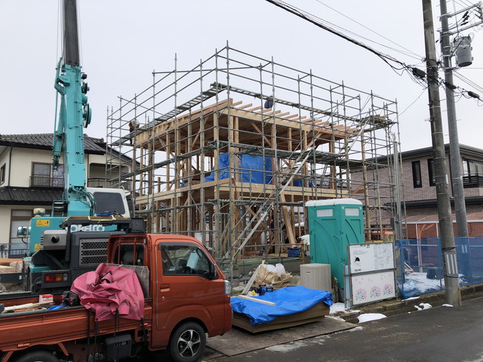 無事に上棟しました。須賀川市岩渕| 郡山市 新築住宅 大原工務店のブログ