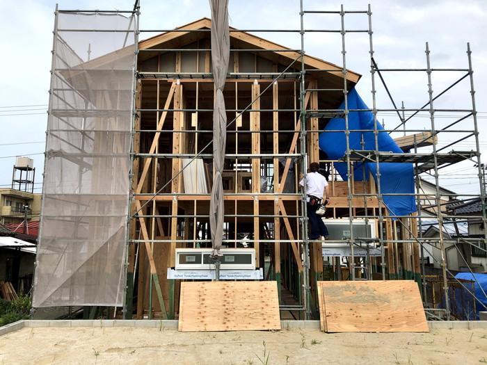 新築住宅の上棟完了です。|郡山市 新築住宅 大原工務店のブログ