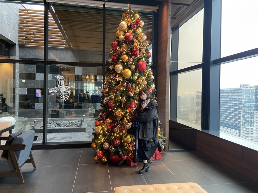 大きなクリスマスツリーが飾られていました！郡山市安積町| 郡山市 新築住宅 大原工務店のブログ